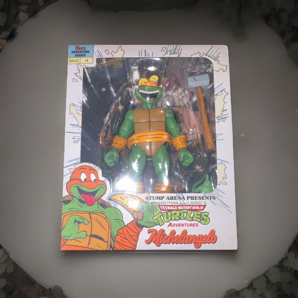 NECA TMNT Adventures‎ Michelangelo Action Figure Stump Arena Sledgehammer 2026